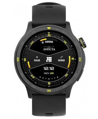 Invicta I-Tech 2 Smartwatch 45.6mm GPS Heart Rate Black ITECH-001 New