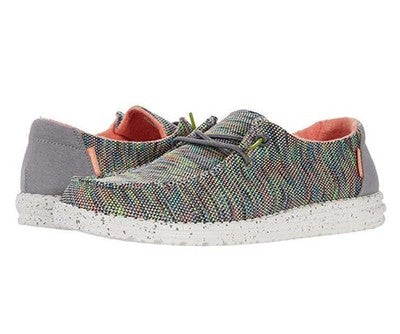 Hey Dude Wendy Sox Peacock Pink Women's Size 5 Slip On Shoes New in Box