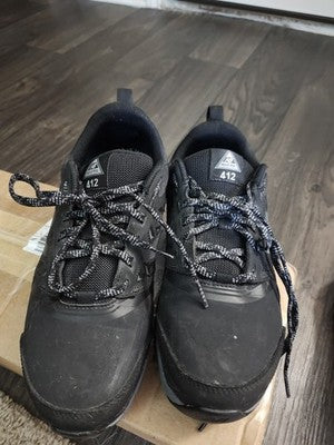 New Balance Industrial 412 Black Grey Men's Size 11 Slip Resistant Work Shoe