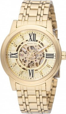 Invicta Objet D Art 69129 Men's 41mm Auto Skeleton Gold Tone Watch New