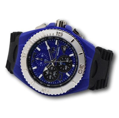 TechnoMarine Cruise JellyFish Men's 46mm Blue Weave Dial Chrono Watch TM-115114