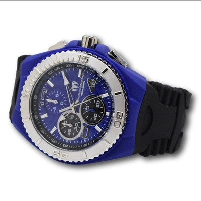 TechnoMarine Cruise JellyFish Men's 46mm Blue Weave Dial Chrono Watch TM-115114