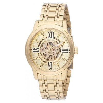 Invicta Objet D Art 69129 Men's 41mm Auto Skeleton Gold Tone Watch New