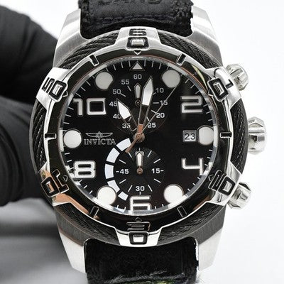 Invicta Bolt 24215 Men's 50mm Quartz Chronograph SS Watch Brand New