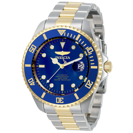 Invicta Pro Diver 34042 Men's 47mm Automatic Blue Dial Two-Tone Watch