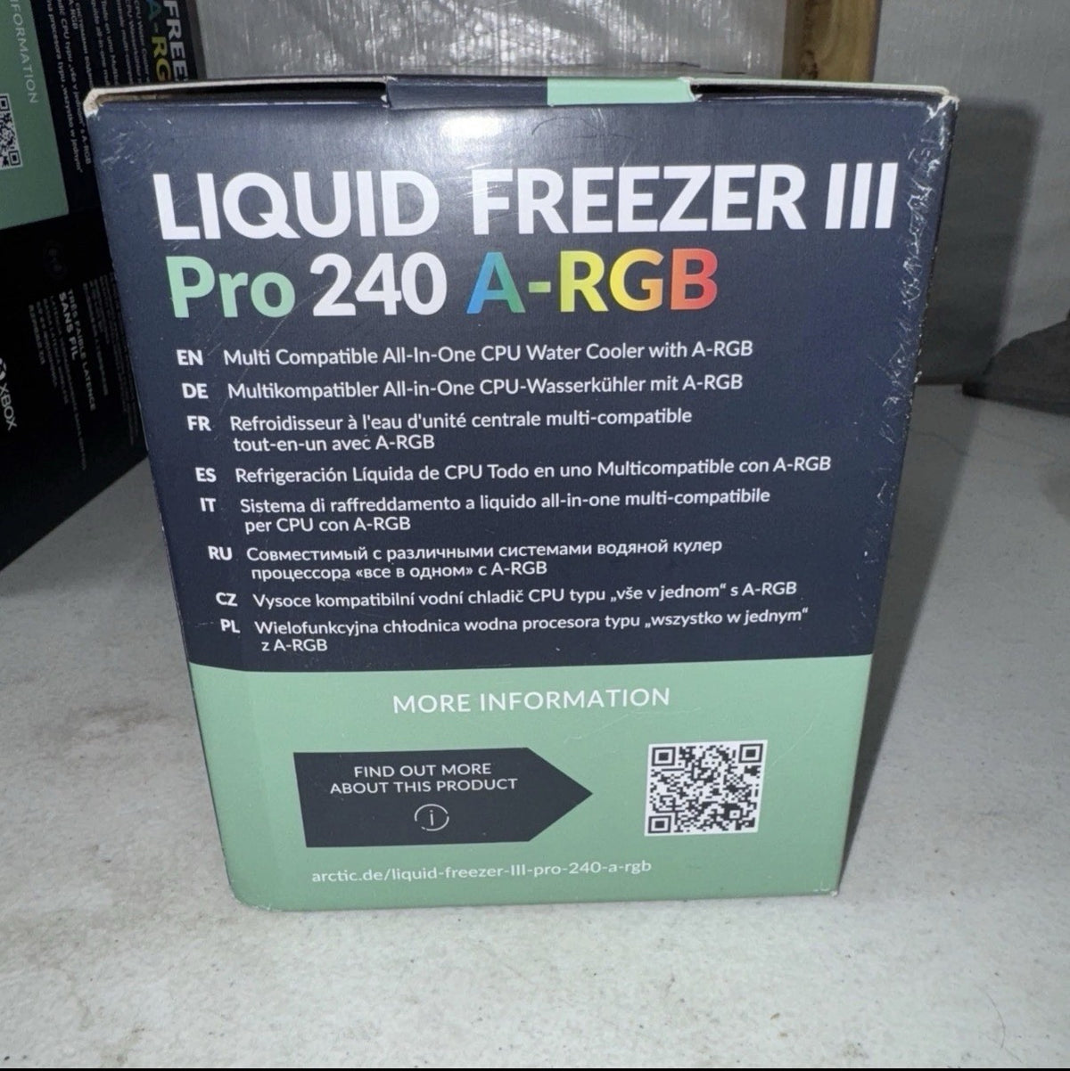 Arctic Liquid Freezer III Pro 240 A-RGB  AIO CPU Cooler Black ACFRE00182A - NEW