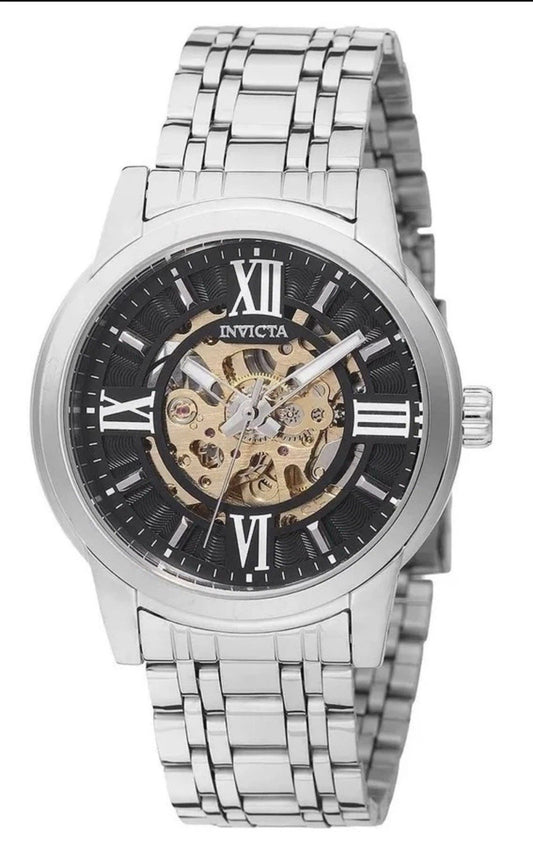 Invicta 69132 Objet D Art 41mm Silver Skeleton Dial Automatic Men's Watch - product photo