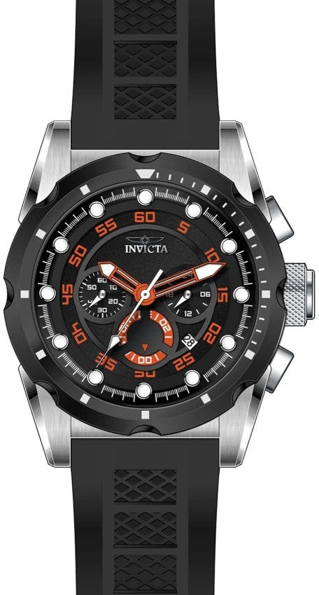 Invicta 20305 Speedway 50mm Men's Watch Quartz Stainless Steel Silicone Band New