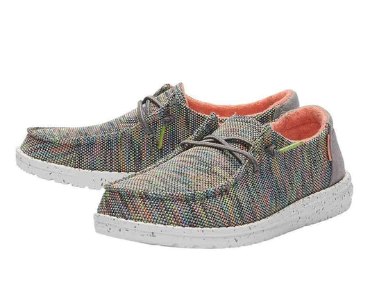 Hey Dude Wendy Sox Peacock Pink Women's Size 5 Slip On Shoes - product photo
