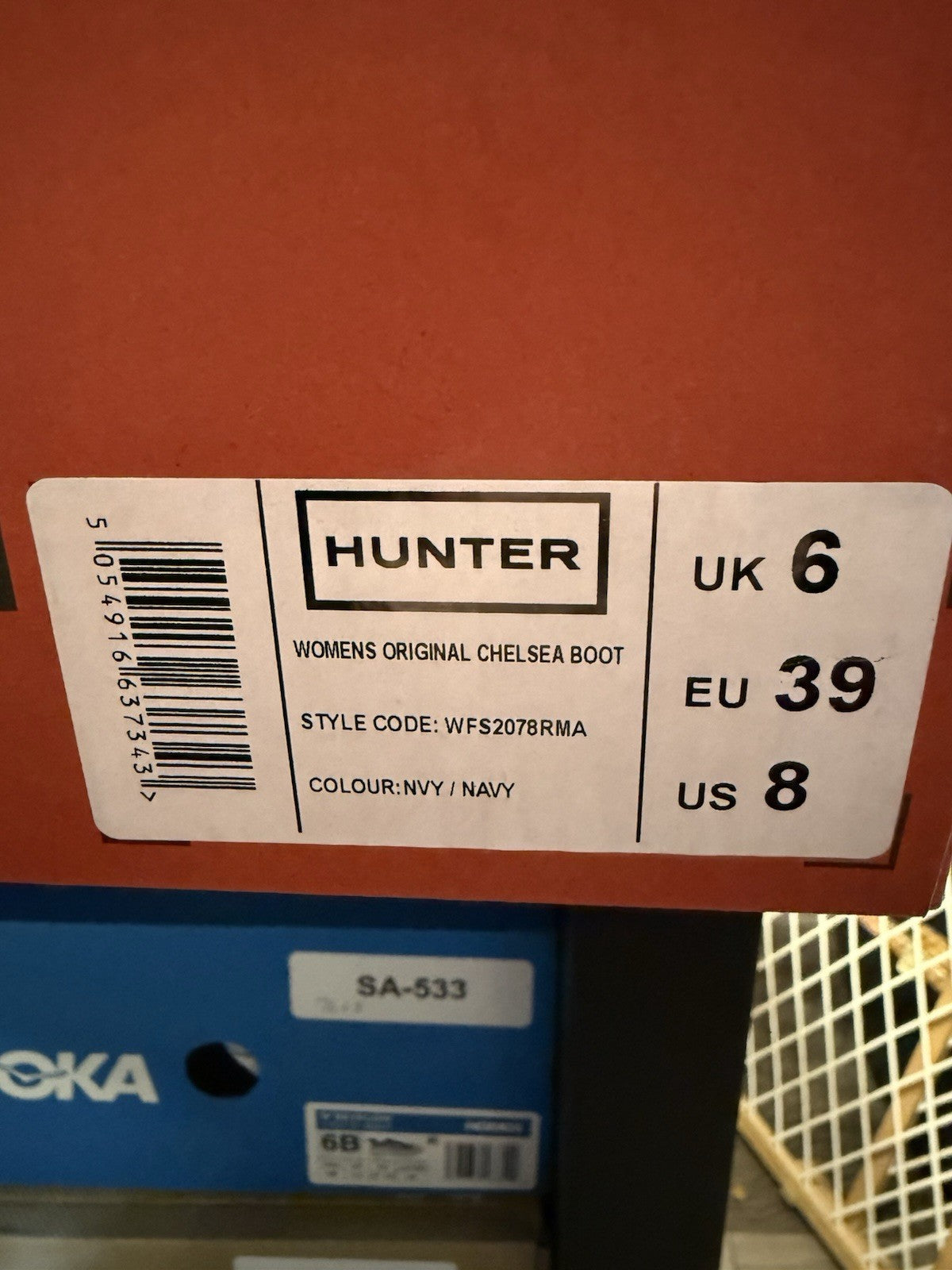 ! Women's Hunter Original Chelsea Rain Boots WFS2078RMA BLACK Size US 8 (view 6)