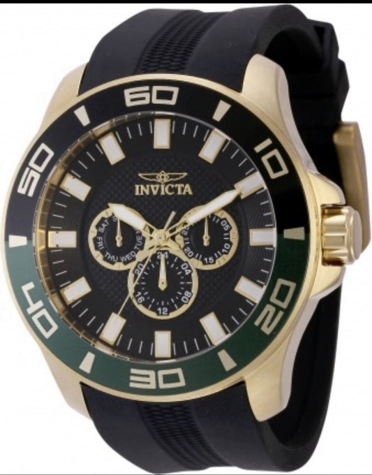 Invicta Pro Diver Men's Watch Black/Gold - 50mm - product photo