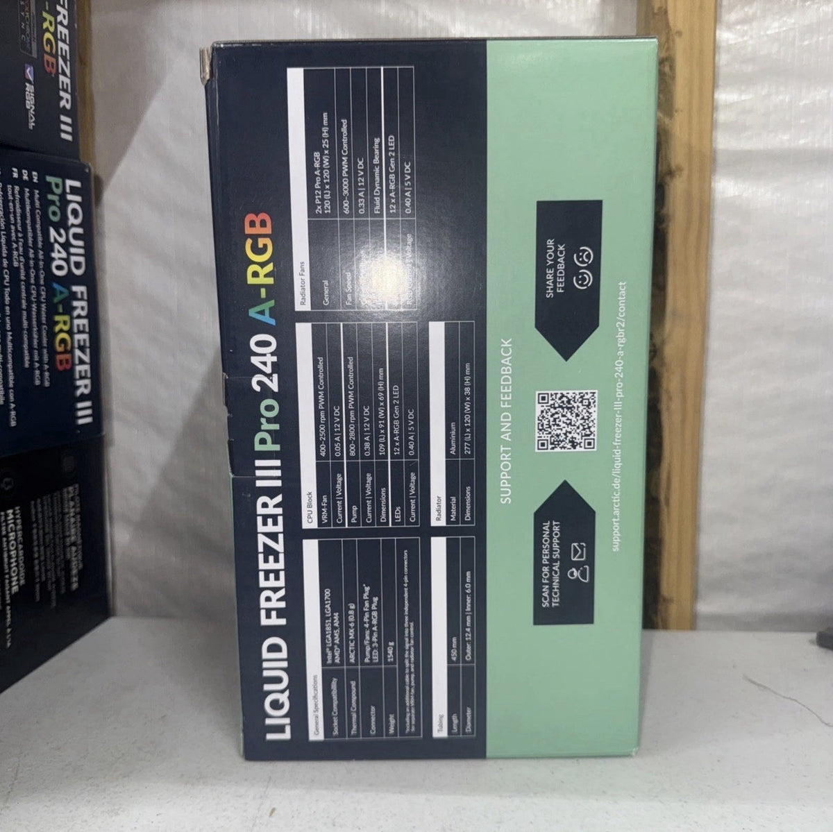 Arctic Liquid Freezer III Pro 240 A-RGB  AIO CPU Cooler Black ACFRE00182A - NEW