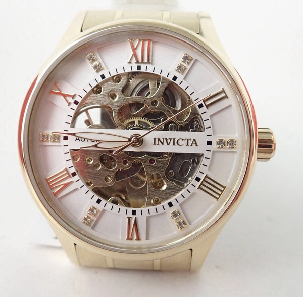 Invicta Objet D Art Skeleton 69116 Automatic Movement 40mm Gold - product photo
