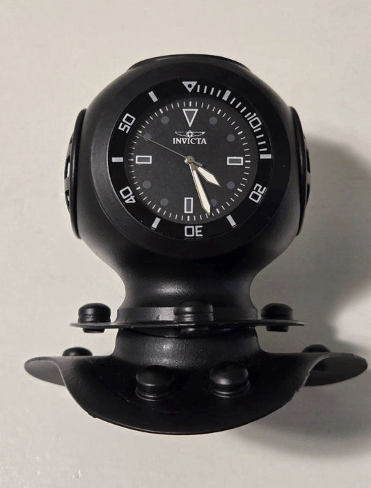 Invicta Pro Diver 4" Desk Clock, Black (59039) UNIQUE COLLECTORS PIECE - product photo