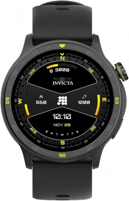 Invicta I-Tech 2 Smartwatch 45.6mm GPS Heart Rate Black ITECH-001 - product photo