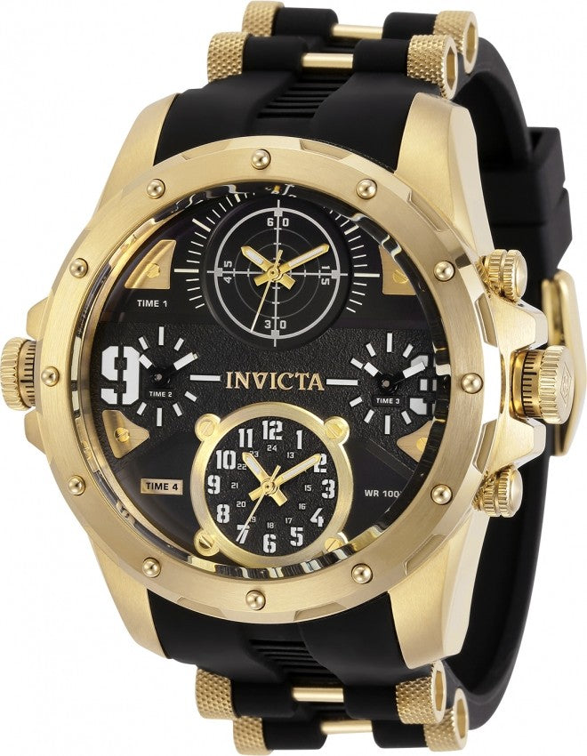 Invicta Coalition Forces 31141 Men's 50mm Quartz 4-Time-Zone Watch - product photo