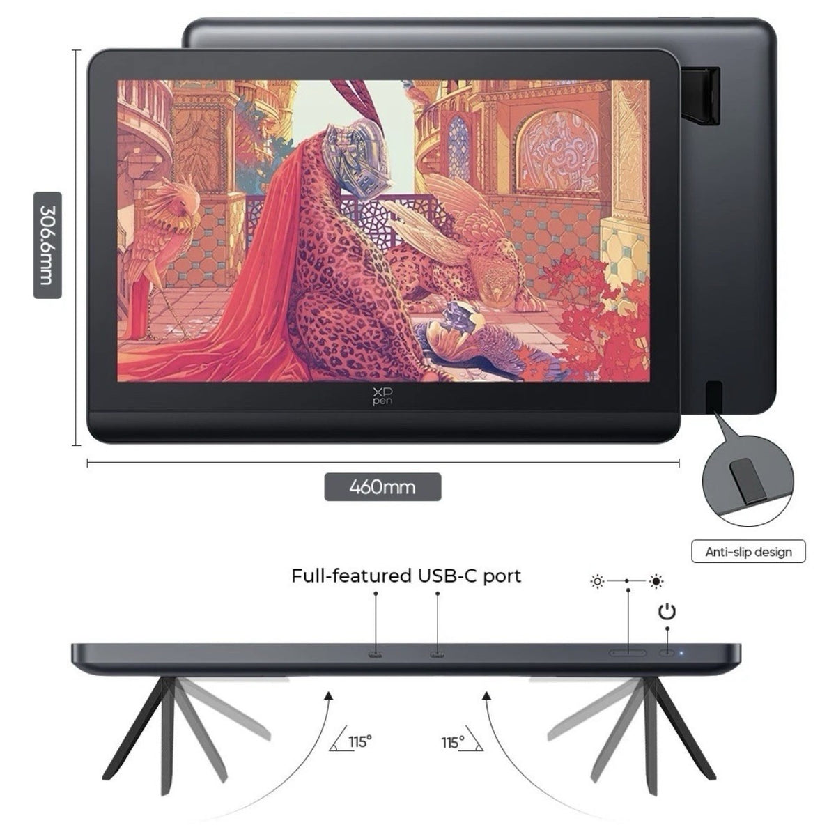 XPPen Artist Pro 19 Gen 2 Graphics Drawing Tablet 4K Display 16384 Level Tilt