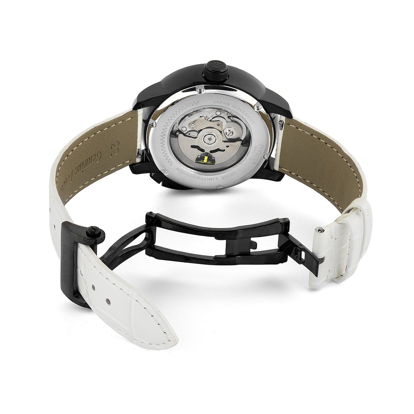 Invicta 69134 Racing Scalaprix Automatic Men's Watch 46mm White Sapphire NEW