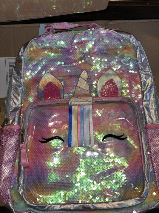 Cat & Jack Kids' 16" Flip Sequin Unicornio Backpack
