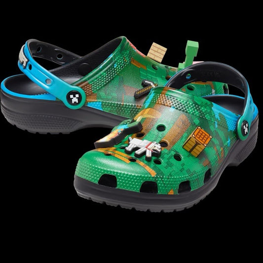 Boy's Casual Shoes Crocs Minecraft Classic Clog C12 WITH ORIGNAL TAGS