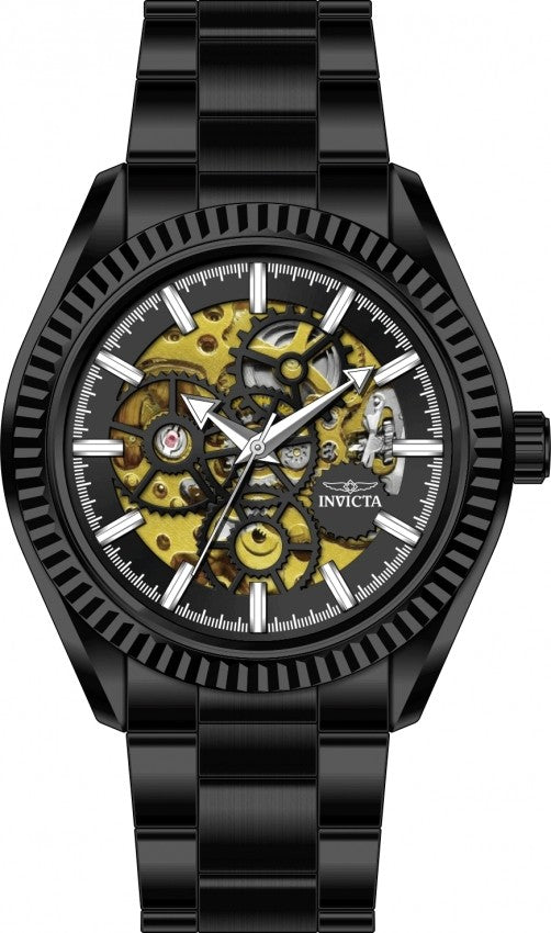 Invicta 69754 Objet d'Art Glyph Automatic 43mm Black Men's Watch NEW
