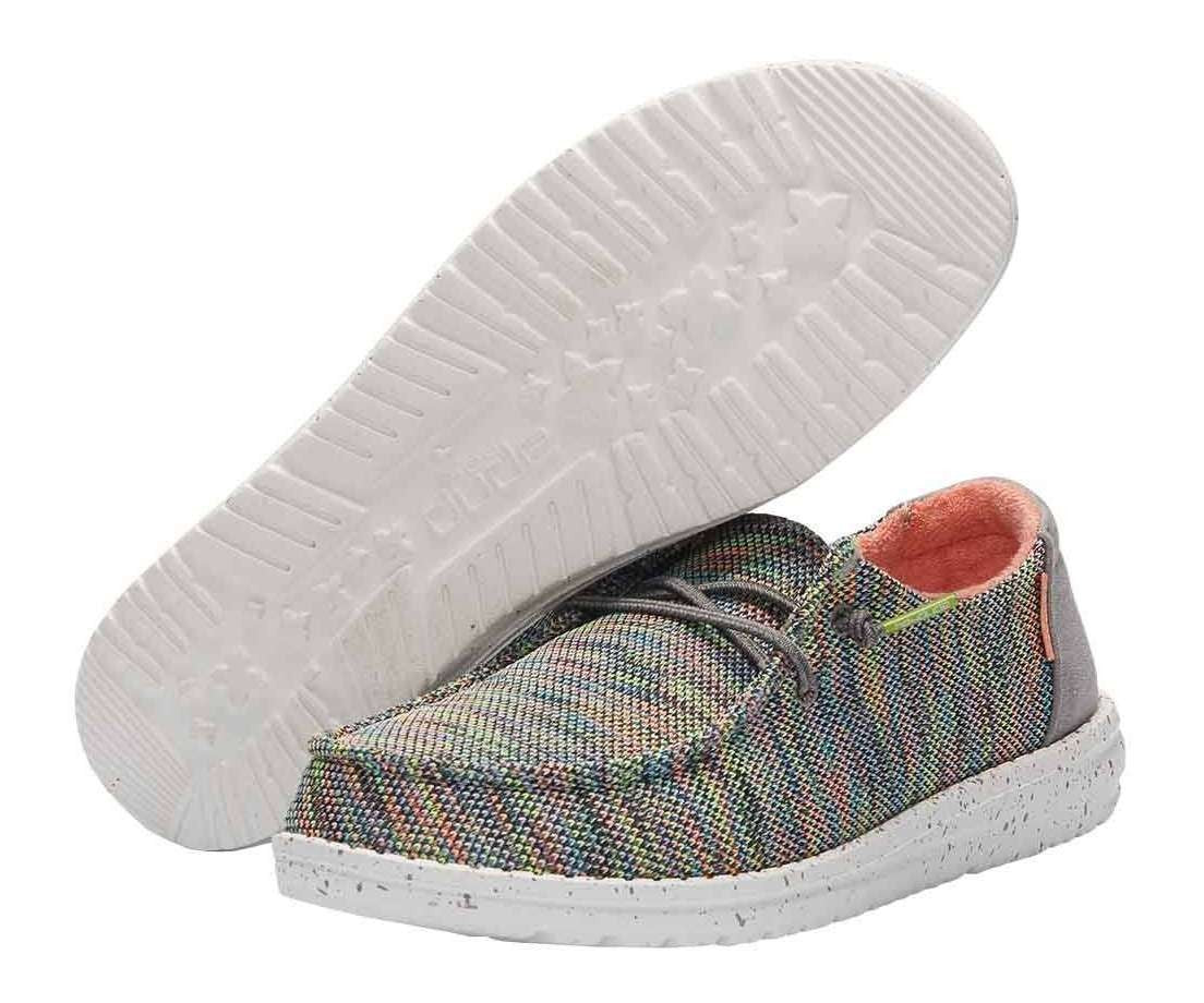 Hey Dude Wendy Sox Peacock Pink Women's Size 5 Slip On Shoes - product photo