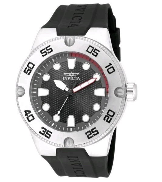 Invicta Pro Diver 52mm Stainless Steel Case with Black Silicone Strap 17916 - product photo