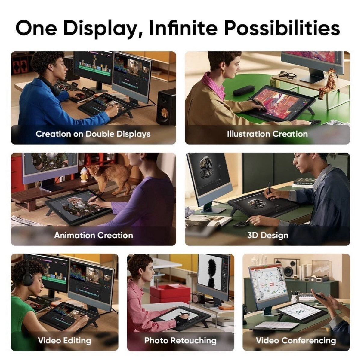 XPPen Artist Pro 19 Gen 2 Graphics Drawing Tablet 4K Display 16384 Level Tilt