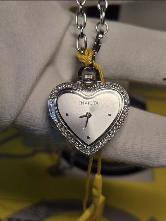 Invicta Mini 27.5mm Angel Women's Watch Necklace Silver (49937) - product photo