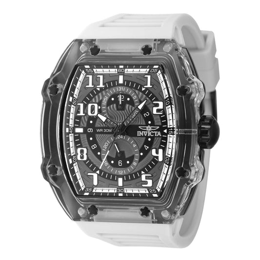 Invicta 48719 Racing Cyclone 48.5mm White Skeleton Men's Watch NEW