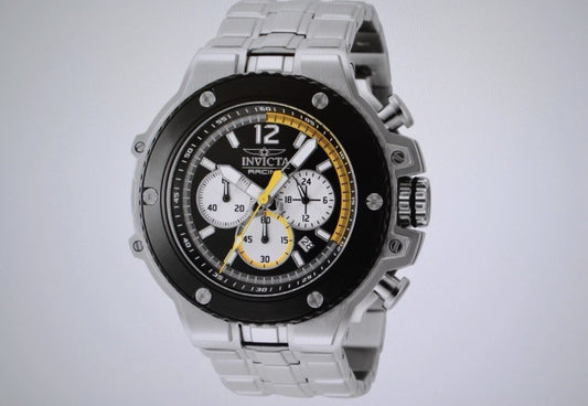 56mm Invicta Racing Chronograph Silver-Black 48316 Watch - product photo