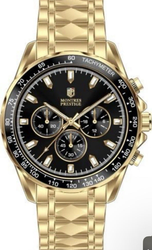 MPW-0344 Invicta Montres Prestige Men 44.5mm Metal Gold Black PC21S Quartz - product photo