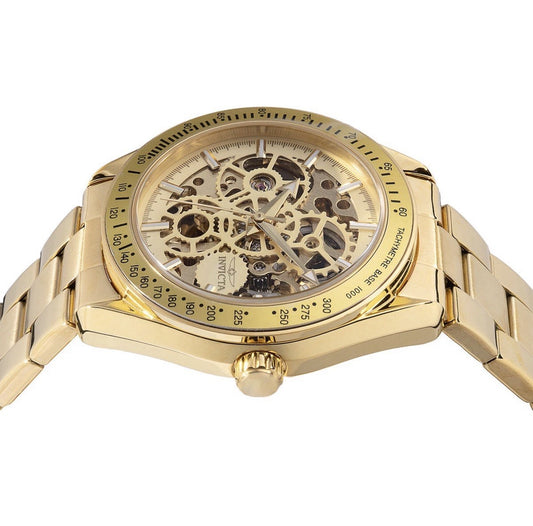 Invicta Objet D Art Automatic Men's Watch w/ Skeleton Dial - 43mm, Gold
