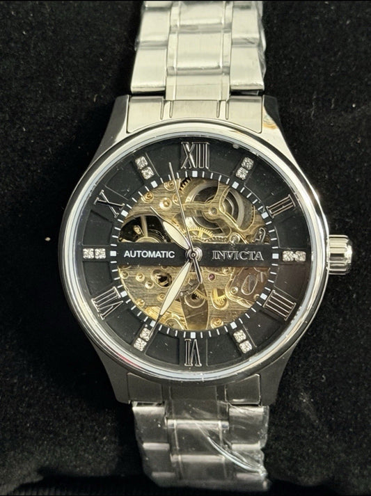Invicta Objet D Art Automatic Men's Watch w/ Skeleton Dial - 40mm, Silver 69118 - product photo