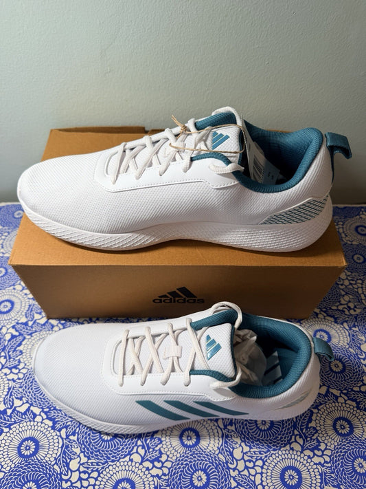 Adidas Impulse Syn 3.0 White Teal Men's Size 10.5 Running Shoe - product photo