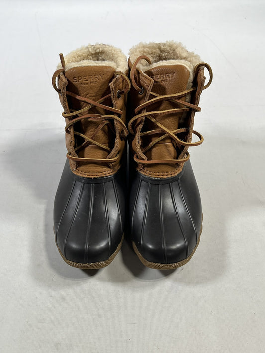 Sperry Saltwater Winter Lux Tan Women's Size 7 Waterproof Duck Boot - product photo