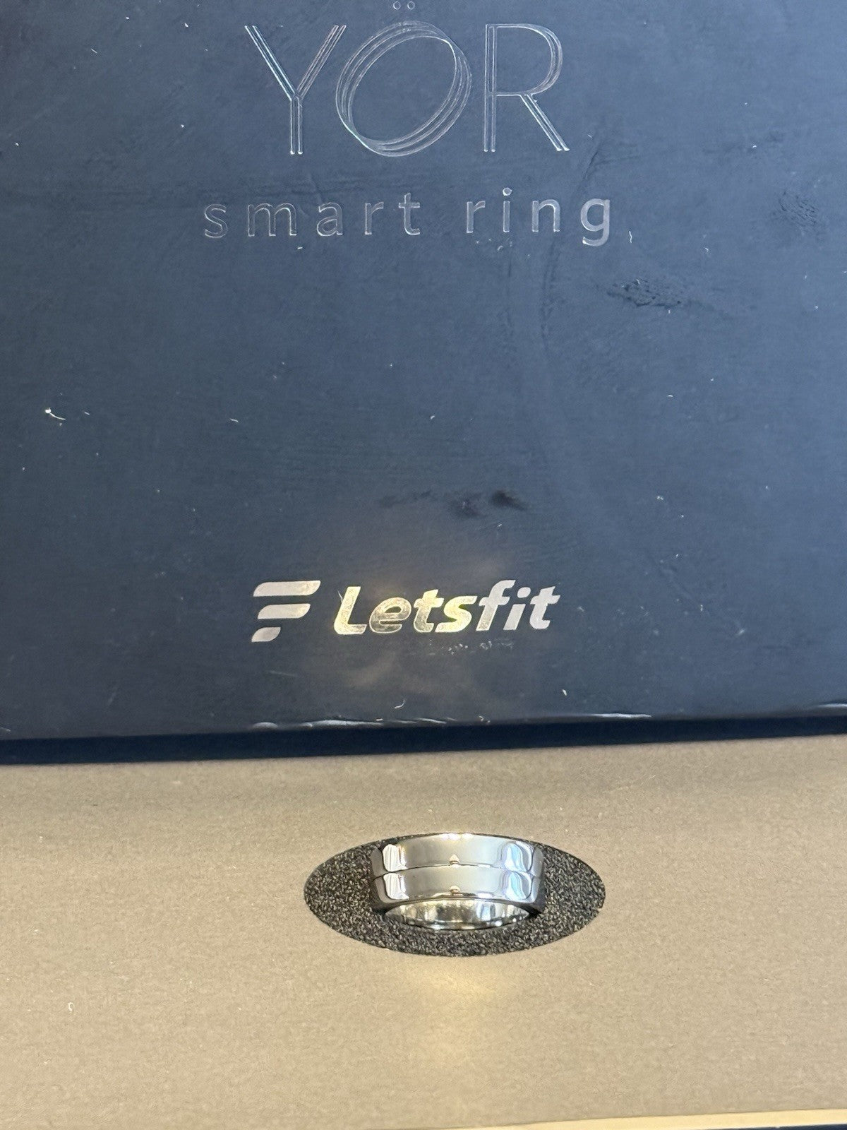 YoR Smart Ring Silver Size 7 Body Sleep Tracking (view 5)