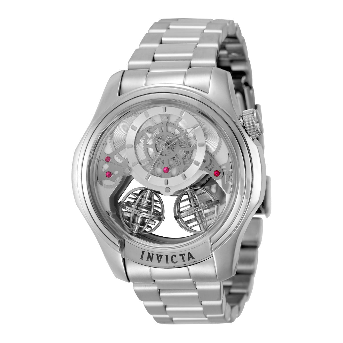 Invicta 50123 Specialty Twin-Axis Skeleton 46mm Steel Men's Watch NEW