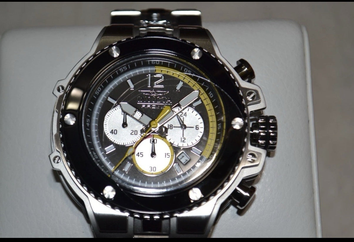 56mm Invicta Racing Chronograph Silver-Black 48316 Watch - product photo