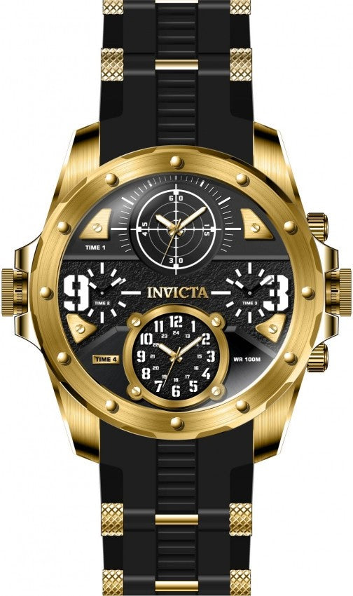 Invicta Coalition Forces 31141 Men's 50mm Quartz 4-Time-Zone Watch - product photo
