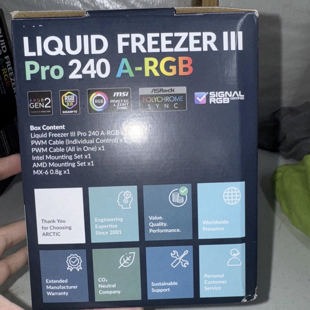 Arctic Liquid Freezer III Pro 240 A-RGB  AIO CPU Cooler Black ACFRE00182A - NEW