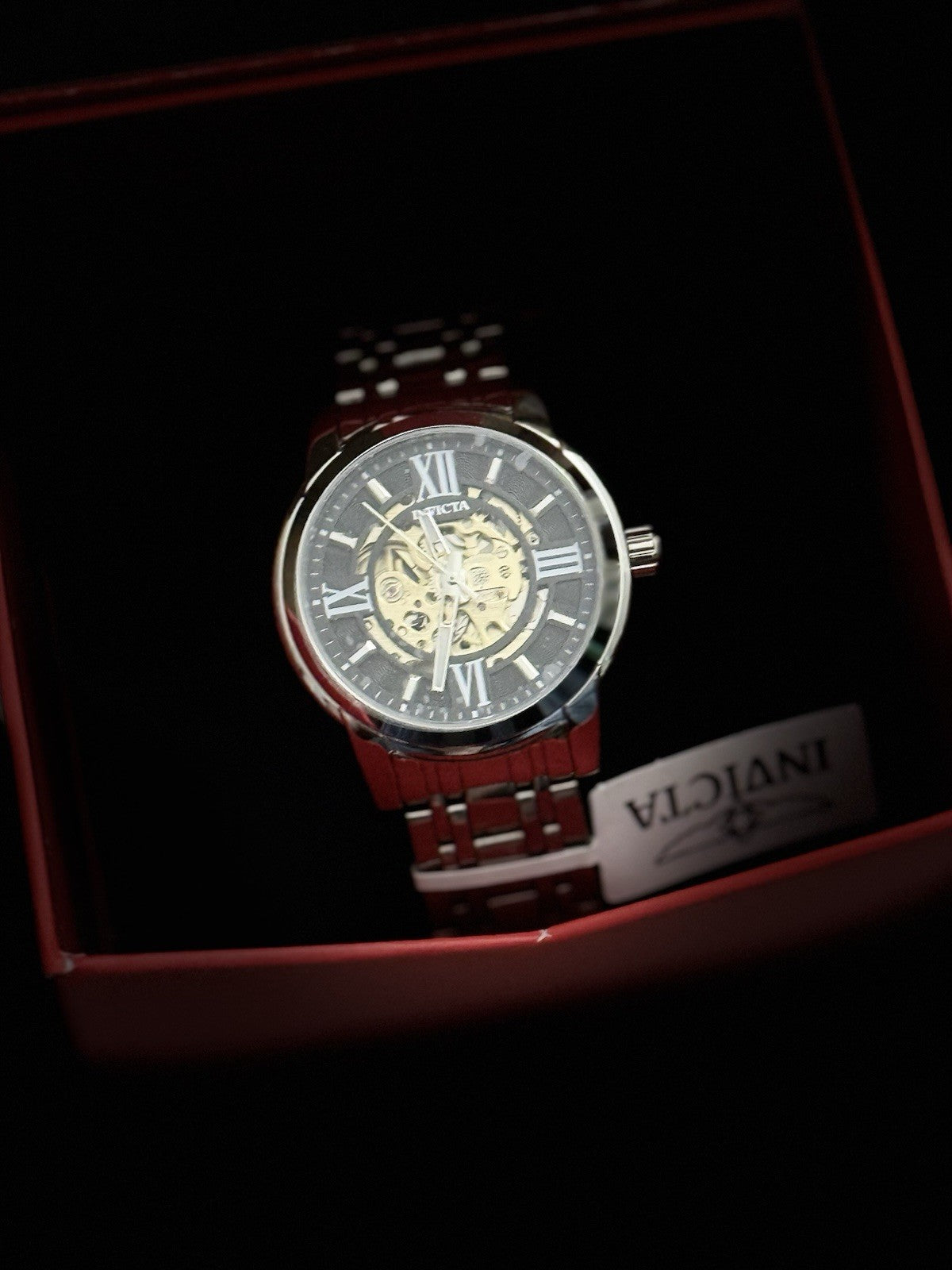 Invicta 69132 Objet D Art 41mm Silver Skeleton Dial Automatic Men's Watch - product photo