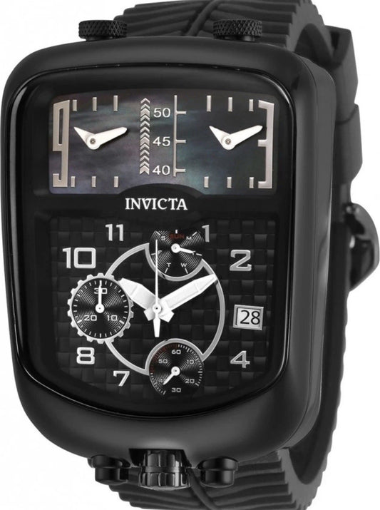 Invicta S1 Rally 29709 Men's Watch Quartz 42mm Black Mother of Pearl Dial - product photo