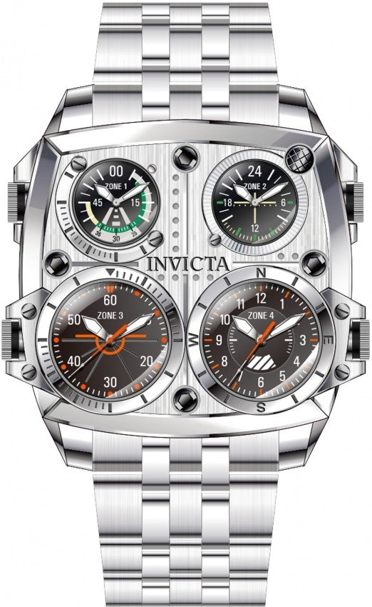 Invicta 49605 Aviator ZULU TIME 50mm Men's Watch