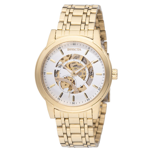 Invicta Objet D Art Automatic Men's Watch w/Skeleton Dial 42.5mm Gold (69120)