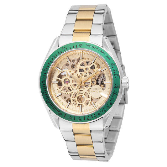 Invicta Objet D Art 69454 Men's 43mm Auto Skeleton Gold Two-Tone Watch