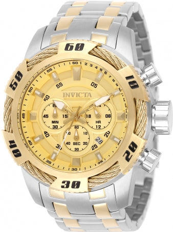 Invicta Speedway Ignition Men's Watch - 50mm Gold Steel Yellow Dial (49123) - official image