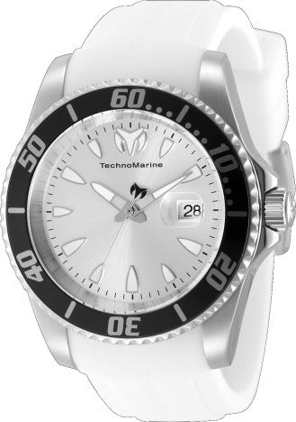 TechnoMarine Manta Sea TM-225130 Men's 42mm Quartz Silver White Watch - official image