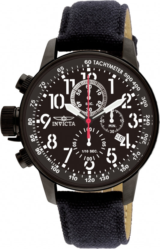 Invicta Men's Watch I-Force Japanese Quartz Chronograph Black Dial Strap 1517 - official image
