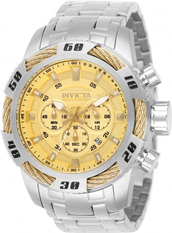 50mm Invicta Speedway Chronograph Silver And Gold 49119 Watch - official image